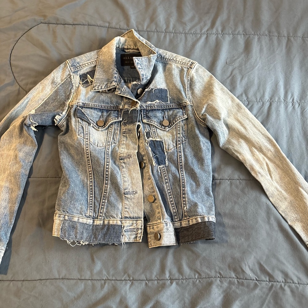 All Saints distressed Denim Jacket